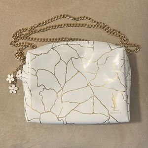 YSL White and Gold beaute crossbody New